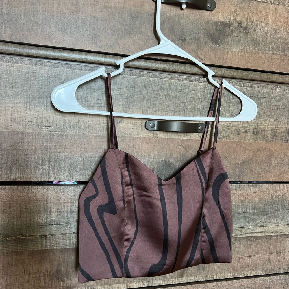 House of Harlow 1960 Textured Crop Top